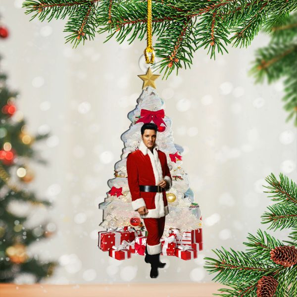 Elvis Presley Custom Shape Clear 2-sided Acrylic Ornament - HOATT 6689