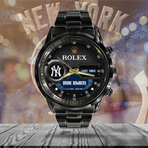 New York Yankees x Rolex Black Stainless Steel Watch - MAITM 8284