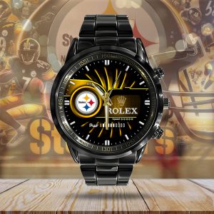 Pittsburgh Steelers x Rolex Black Stainless Steel Watch - MAITM 8510