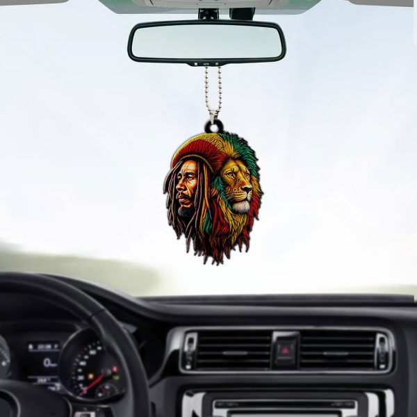 Bob Marley Custom Shape 2-sided Acrylic Car Ornament - HOATT 6630