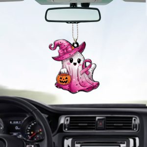 Breast Cancer Awareness Custom Shape 2-sided Acrylic Car Ornament - MAITM 8408