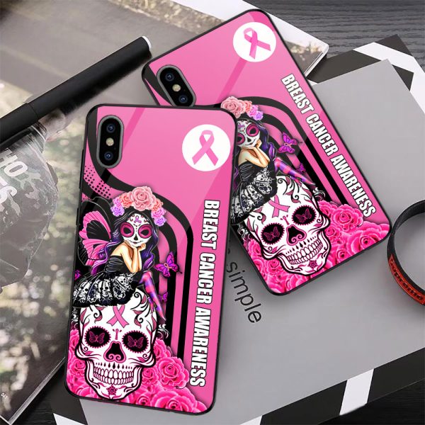 Breast Cancer Awareness x Sugar Skull Phone Case - MAITM 8405