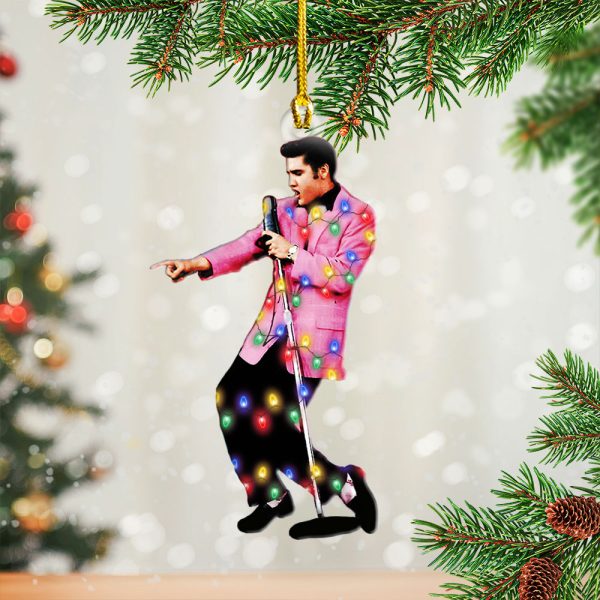 Elvis Presley Custom Shape 2-sided Acrylic Ornament – HOATT 6684