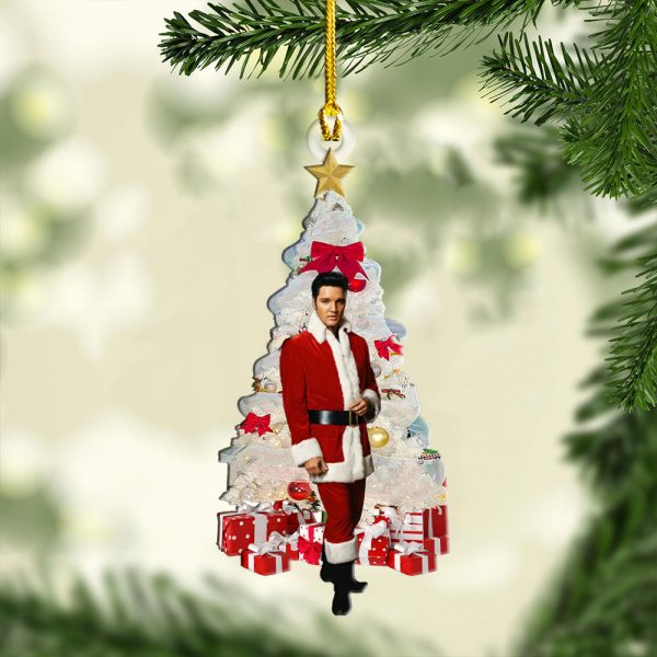 Elvis Presley Custom Shape Clear 2-sided Acrylic Ornament - HOATT 6689