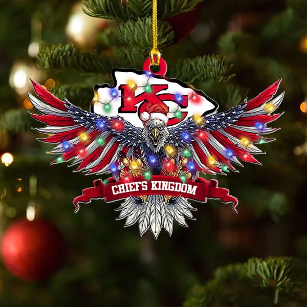 Kansas City Chiefs Custom Shape 2-sided Acrylic Ornament – MAITM 8450