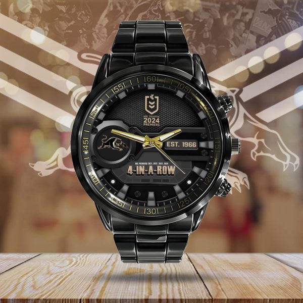 Penrith Panthers Black Stainless Steel Watch - MAITM 8435