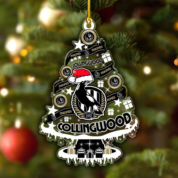 Collingwood FC Custom Shape Clear 1-sided Acrylic Ornament - VANDH 3606