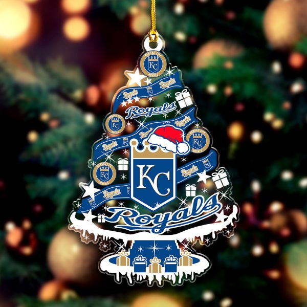 Kansas City Royals Custom Shape Clear 1-sided Acrylic Ornament - VANDH 3673