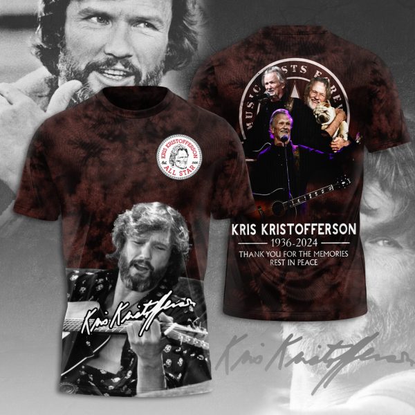 Kris Kristofferson 3D Apparel - ANHNV 5399