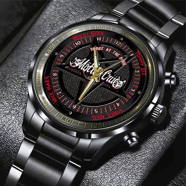 Mötley Crüe Black Stainless Steel Watch - ANHNV 5419