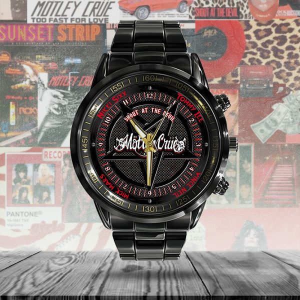 Mötley Crüe Black Stainless Steel Watch - ANHNV 5419