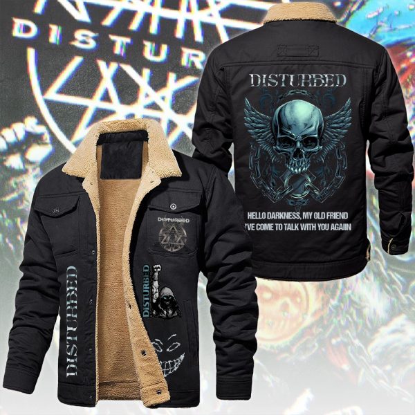 Disturbed 2D Winter Fleece Jacket - ANHNV 5481