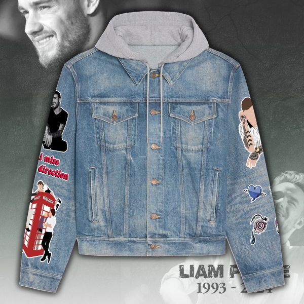 Liam Payne Women's Denim Hood Jacket - ANHNV 5498