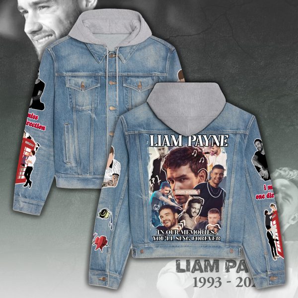 Liam Payne Women's Denim Hood Jacket - ANHNV 5498