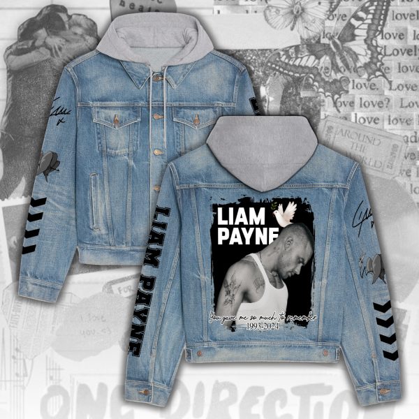 Liam Payne Women's Denim Hood Jacket - ANHNV 5515