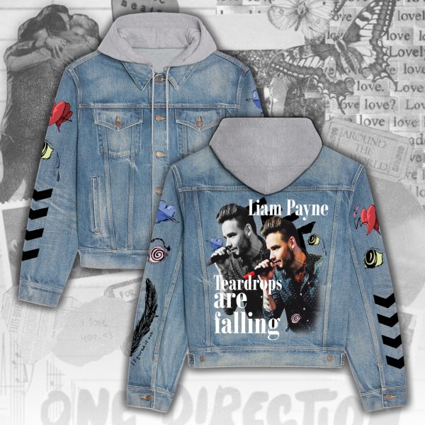 Liam Payne Women's Denim Hood Jacket - ANHNV 5516