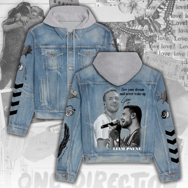 Liam Payne Women's Denim Hood Jacket - ANHNV 5517