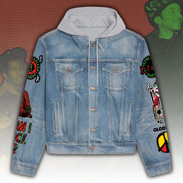 A Tribe Called Quest Women's Denim Hood Jacket - ANHNV 5558