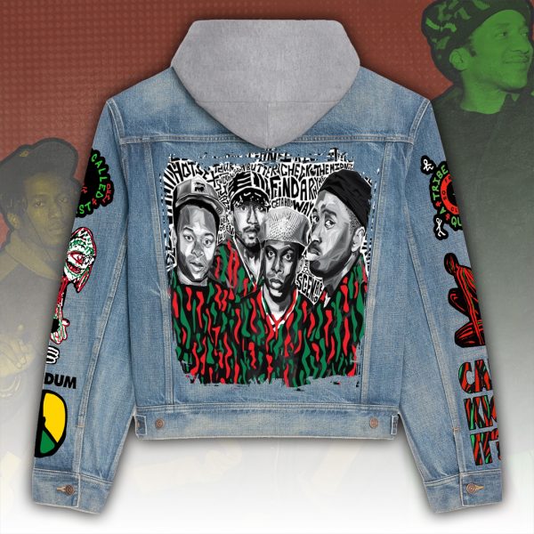 A Tribe Called Quest Women's Denim Hood Jacket - ANHNV 5558