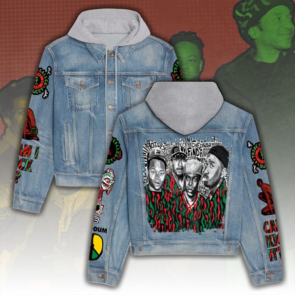 A Tribe Called Quest Women's Denim Hood Jacket - ANHNV 5558