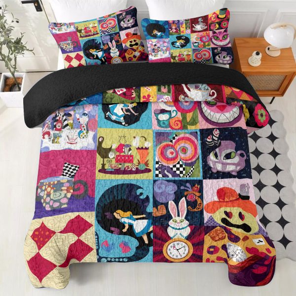 Alice in Wonderland Quilt Bedding Set - VANDH 3744