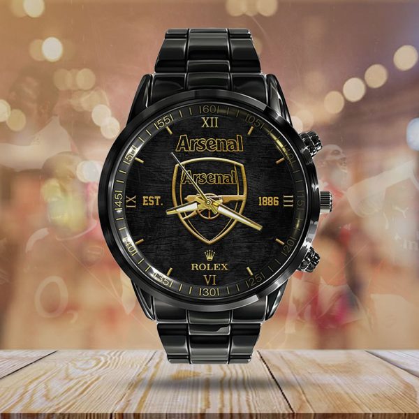 Arsenal x Rolex Black Stainless Steel Watch - MAITM 8423