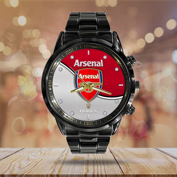 Arsenal x Rolex Black Stainless Steel Watch - MAITM 8424