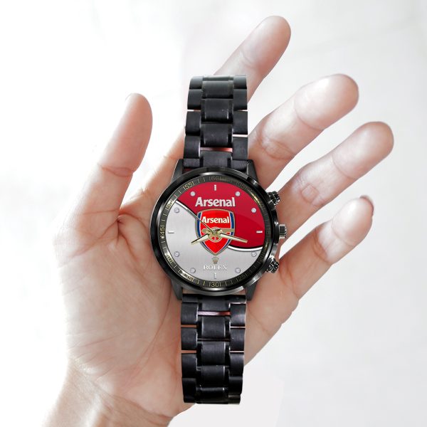 Arsenal x Rolex Black Stainless Steel Watch - MAITM 8424