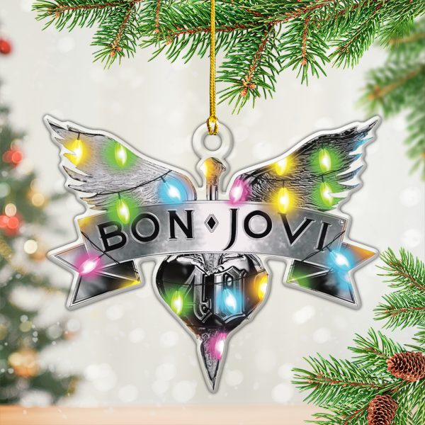 Bon Jovi Custom Shape Clear 1-sided Acrylic Ornament - HOATT 6700