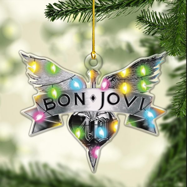 Bon Jovi Custom Shape Clear 1-sided Acrylic Ornament - HOATT 6700