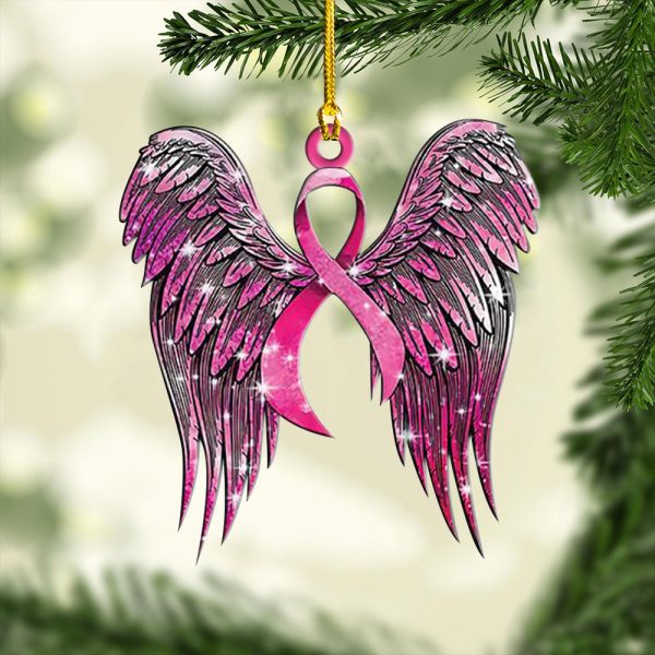 Breast Cancer Awareness Custom Shape 2-sided Acrylic Ornament – HOATT 6673