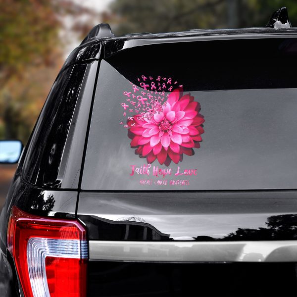 Breast Cancer Awareness 3D Decal – HOATT 6593