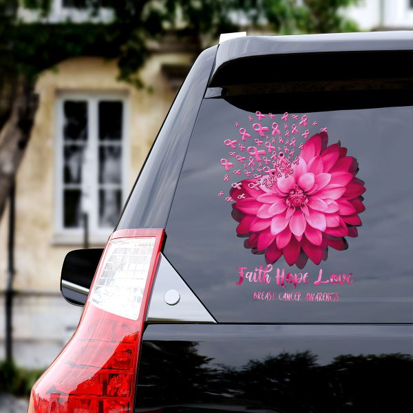 Breast Cancer Awareness 3D Decal – HOATT 6593