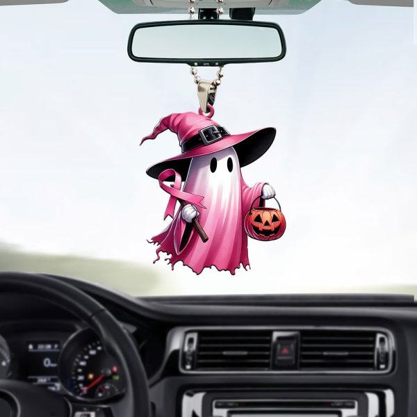 Breast Cancer Awareness Custom Shape 2-sided Acrylic Car Ornament - MAITM 8404