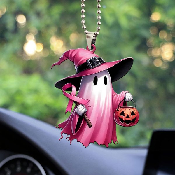 Breast Cancer Awareness Custom Shape 2-sided Acrylic Car Ornament - MAITM 8404