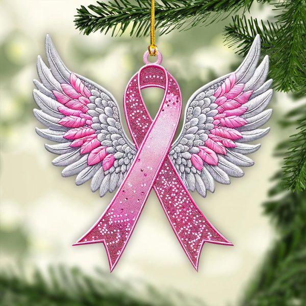 Breast Cancer Awareness Custom Shape 2-sided Acrylic Ornament – GNE 1770