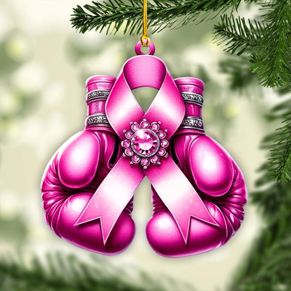 Breast Cancer Awareness Custom Shape 2-sided Acrylic Ornament – GNE 1772