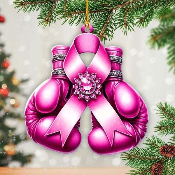 Breast Cancer Awareness Custom Shape 2-sided Acrylic Ornament – GNE 1772