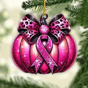 Breast Cancer Awareness Custom Shape 2-sided Acrylic Ornament – GNE 1773