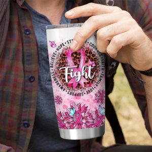 Personalized Breast Cancer Awareness Tumbler Cup - GNE 1831