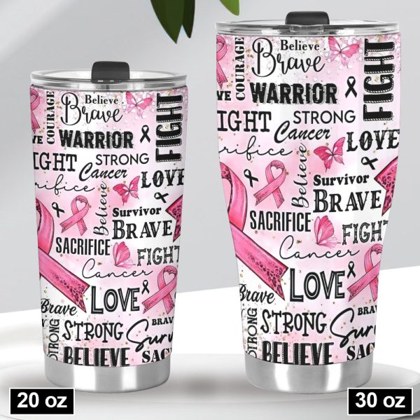 Breast Cancer Awareness Tumbler Cup - GNE 1832