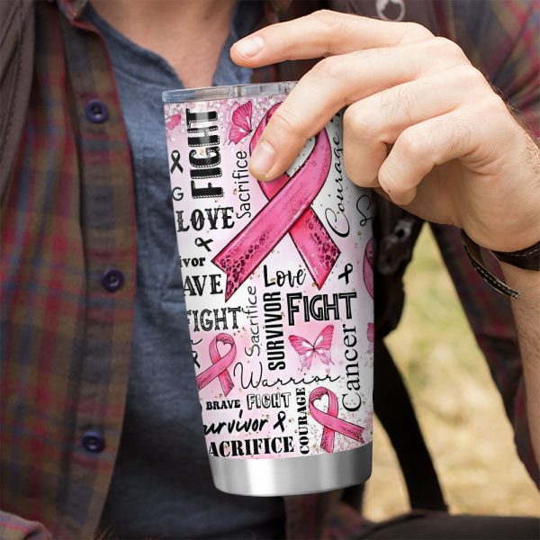 Breast Cancer Awareness Tumbler Cup - GNE 1832