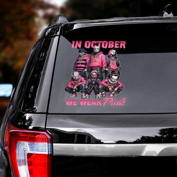 Breast Cancer Awareness x Horror Movies 3D Decal – HOATT 6683