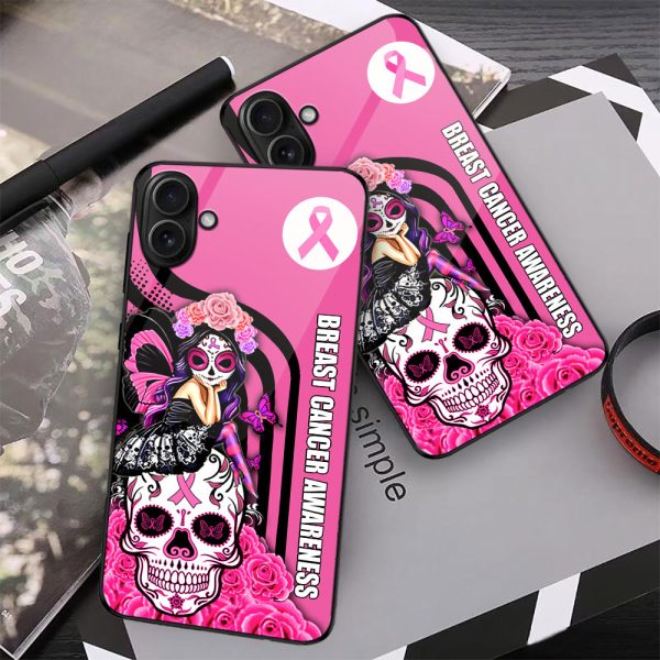 Breast Cancer Awareness x Sugar Skull Phone Case - MAITM 8405