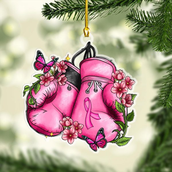 Breast Cancer Awareness Custom Shape Clear 1-sided Acrylic Ornament - HOATT 6814