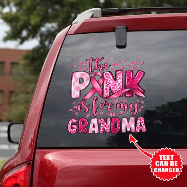 Personalized Breast Cancer Awareness 3D Decal – HOATT 6681