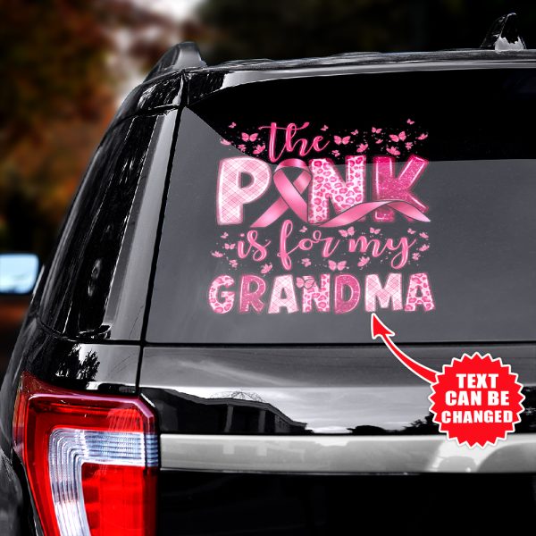 Personalized Breast Cancer Awareness 3D Decal – HOATT 6681