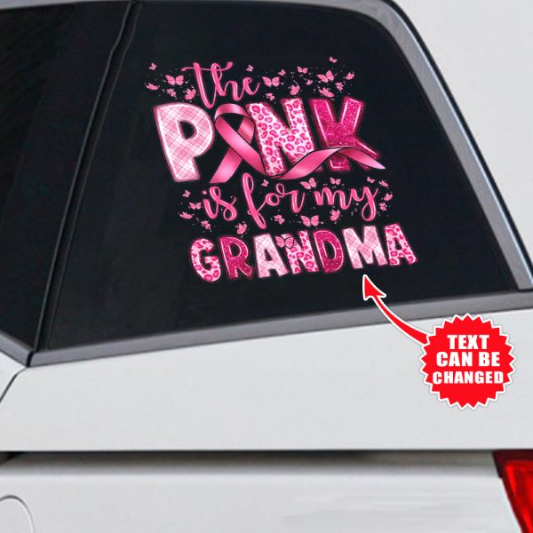 Personalized Breast Cancer Awareness 3D Decal – HOATT 6681