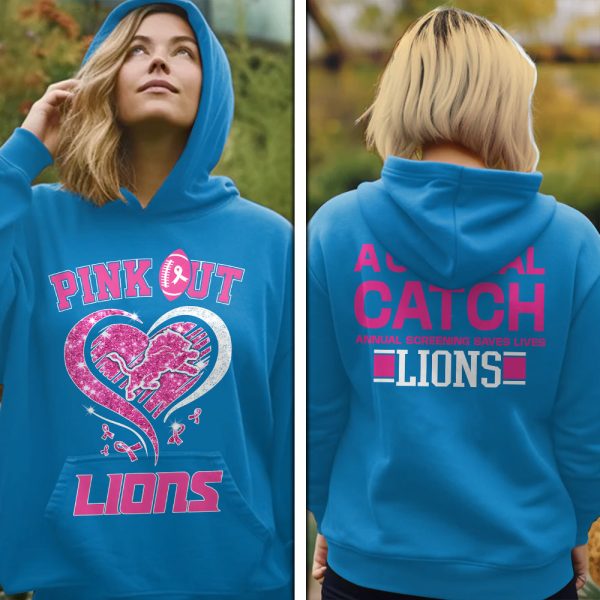 Breast Cancer Awareness x Detroit Lions 3D Apparel - HOATT 6597