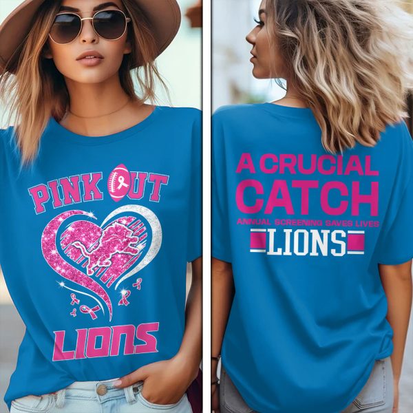 Breast Cancer Awareness x Detroit Lions 3D Apparel - HOATT 6597